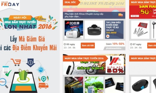  Gần 370.000 sản phẩm khuyến mại trong Ngày mua sắm trực tuyến 2016